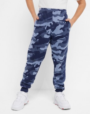 Boys' Champio Cotton Joggers Navy | J3AM35