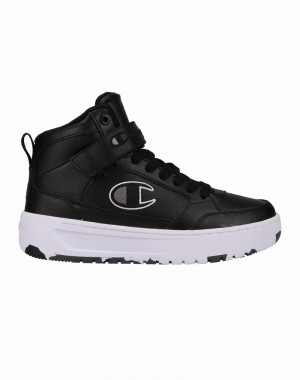 Boys' Champio Drome Hi Sneakers Black | V1SW61