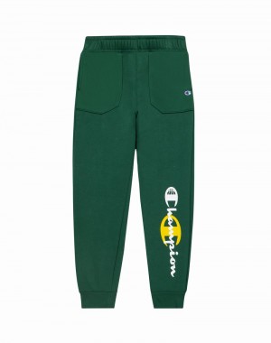 Boys' Champio Fleece and Mesh Joggers Black | A4LF39