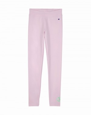 Girls' Champio Authentic Leggings Pink | V6KM03