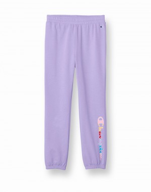 Girls' Champio French Terry Joggers Lavender | R8OF53