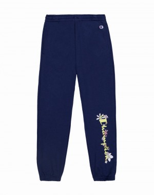 Girls' Champio Powerblend Joggers Navy | C4OF11