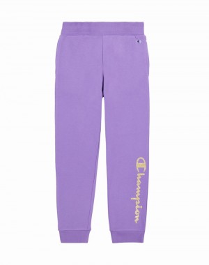 Girls' Champio Powerblend Joggers Purple | C1OB58