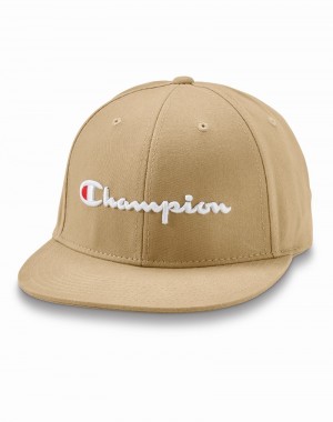 Men's Champio BB Snapback Caps Khaki | H2MN66