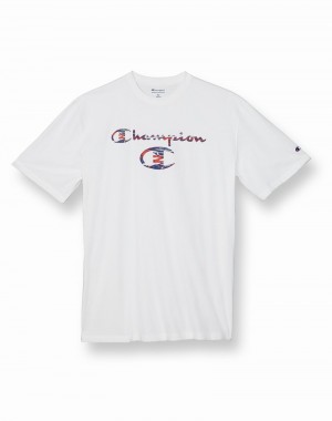 Men's Champio Big & Tall Classic T Shirts White | A9HL08