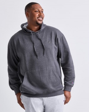 Men's Champio Big & Tall Powerblend Hoodie Grey | H1BR19