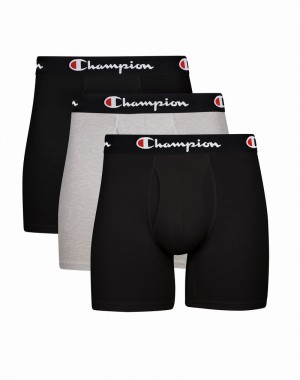 Men's Champio Everyday Comfort Pack Briefs Black | Y4DC83