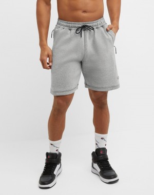 Men's Champio Flex Shorts Grey | Z9VA53