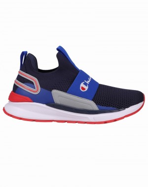 Men's Champio Flexer Wiz Sneakers Navy | T3TB57