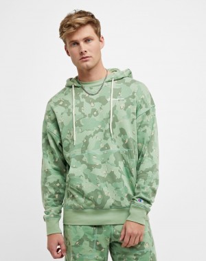 Men's Champio Global Explorer French Terry Hoodie Camouflage | X9XB07