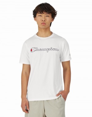 Men's Champio MVP T Shirts White | P4NX44