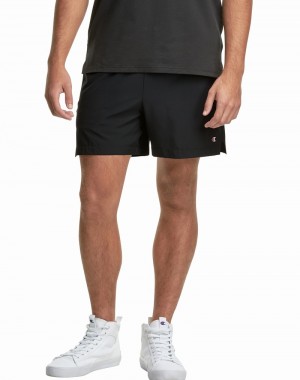 Men's Champio MVP with Brief Liner Shorts Black | G8NX86