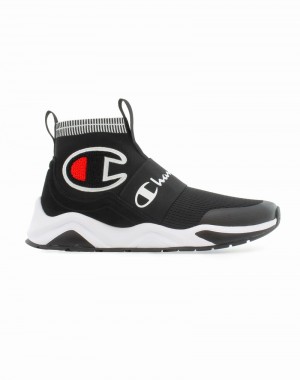 Men's Champio Rally Pro Sneakers Black | U9EG67