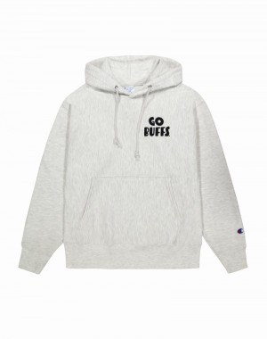 Men's Champio Reverse Weave Hoodie Grey | G4KI17