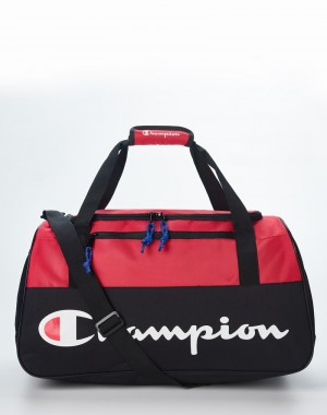 Men's Champio Utility Medium Duffel Bag Red | A0DX21