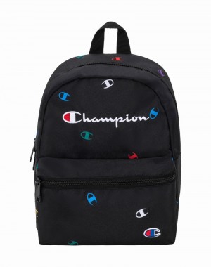 Men's Champio Varsity Mini Backpacks Black | N0JL15