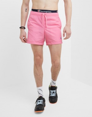 Men's Champio Volley Shorts Pink | P5KZ47