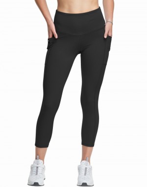 Women's Champio Absolute ¾ Pocket Leggings Black | W6SB05