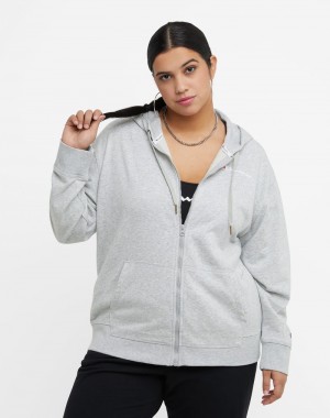 Women's Champio Campus French Terry Sweatshirts Grey | E0SE11