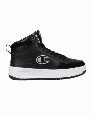 Women's Champio Drome Hi Sneakers Black | U2XR95