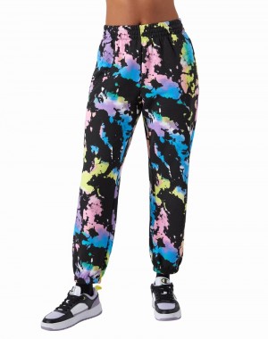 Women's Champio Fleece Joggers Black | C5TW05