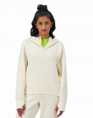 Women's Champio Flex Hoodie White | A6JL34