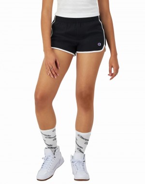 Women's Champio Gym Shorts Black | S1AX45