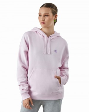 Women's Champio Powerblend Fleece Relaxed Hoodie Lavender | L6CO04