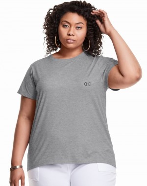 Women's Champio Reverse T Shirts Grey | B5KL08