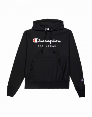 Women's Champio Reverse Weave Hoodie Black | Z0WG24