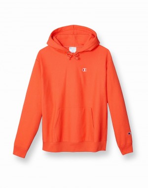 Women's Champio Reverse Weave Hoodie Orange | O5VA08