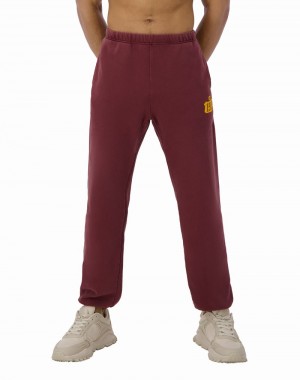 Women's Champio Reverse Weave Joggers Burgundy | A4EE85