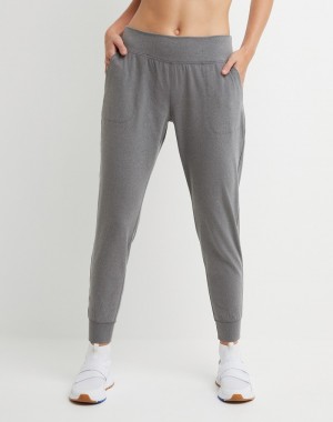 Women's Champio Soft Touch Joggers Grey | N1FB42