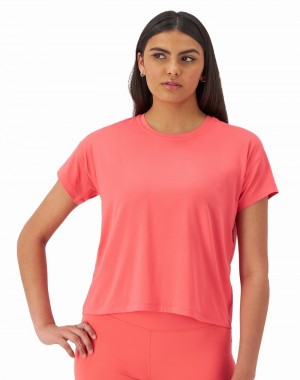 Women's Champio Soft Touch T Shirts Coral | H9DA94