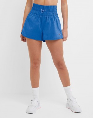 Women's Champio Sport Shorts Blue | I2NN84