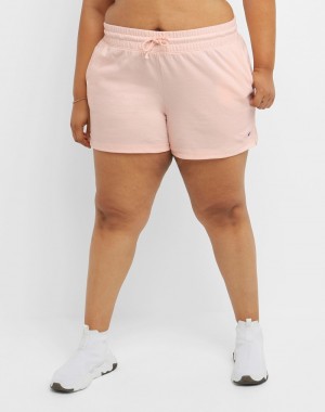 Women's Champio T-Shirt Shorts Pink | G3CL23