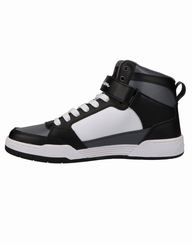 Boys' Champio Arena Hi Sneakers Black | T6PC15