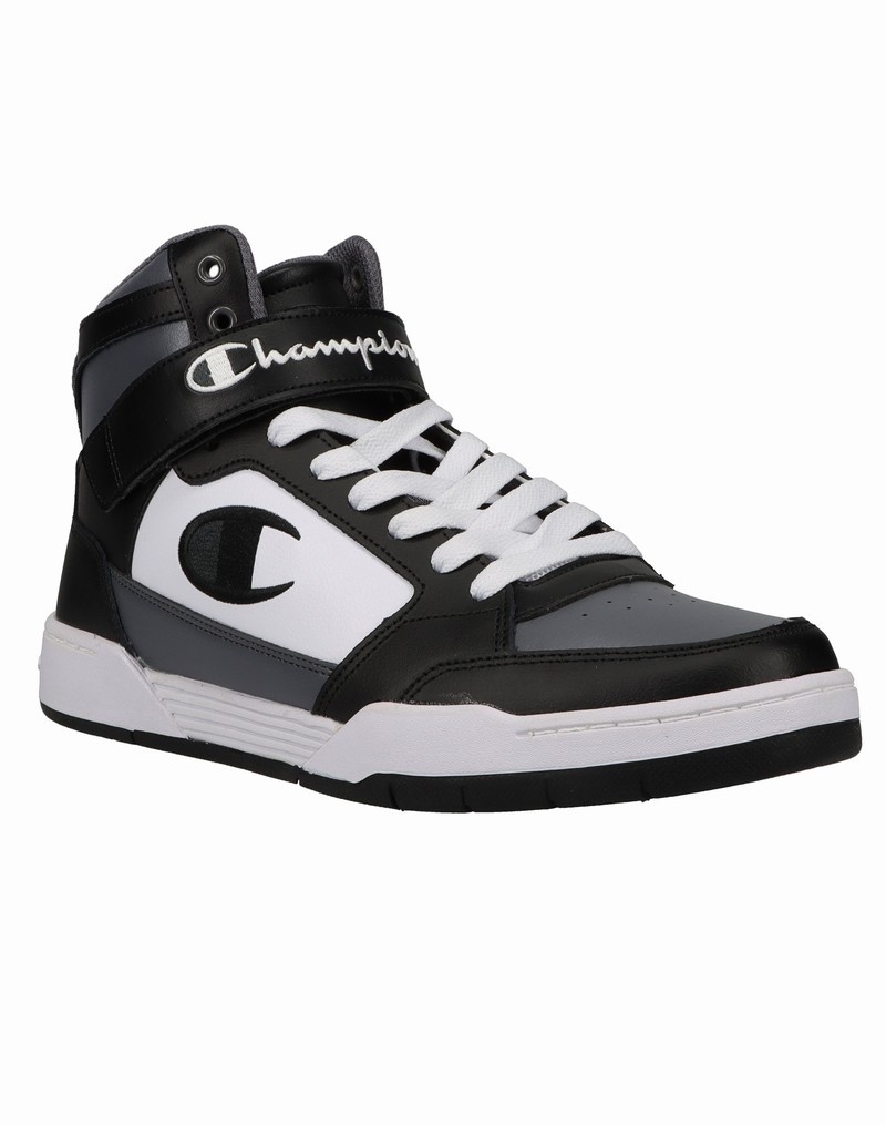 Boys' Champio Arena Hi Sneakers Black | T6PC15