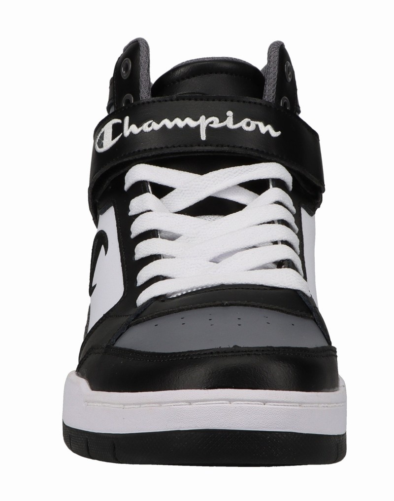 Boys' Champio Arena Hi Sneakers Black | T6PC15