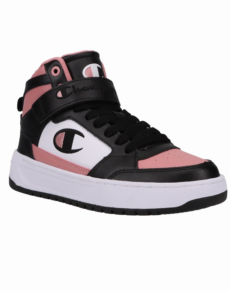 Boys' Champio Drome Hi CB Sneakers Black | U7PL83