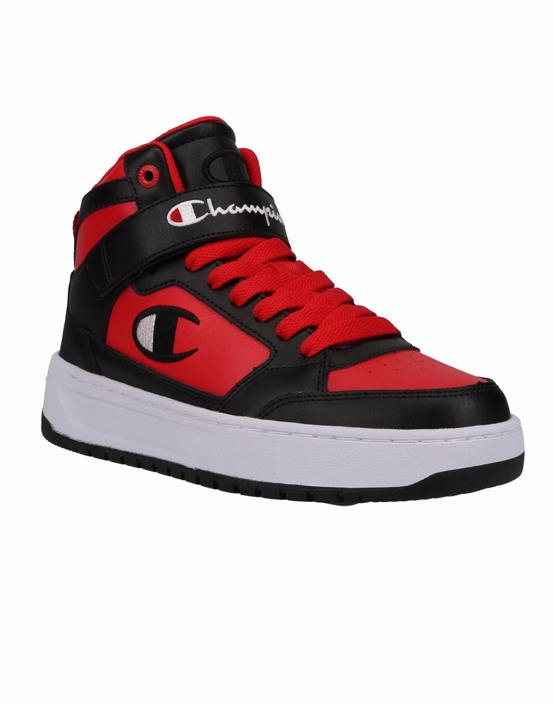 Boys' Champio Drome Hi CB Sneakers Red | F4SM96