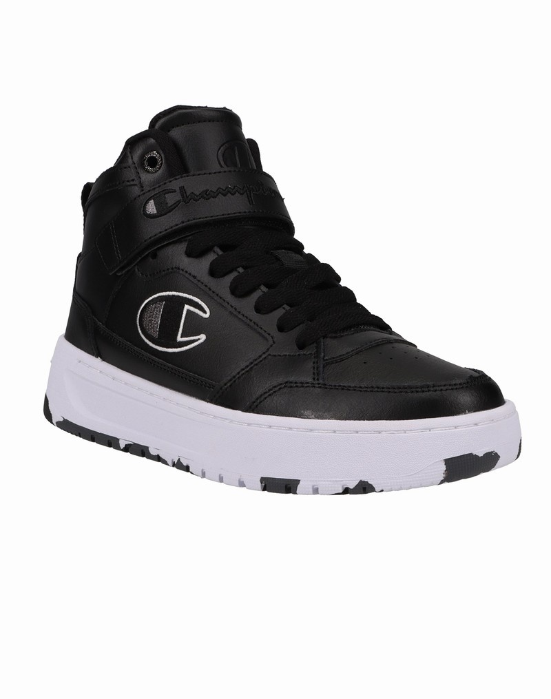 Boys' Champio Drome Hi Sneakers Black | V1SW61