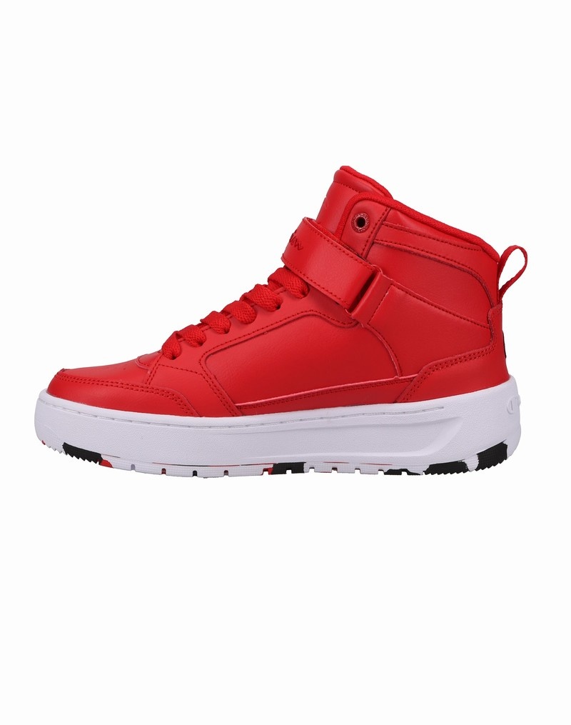 Boys' Champio Drome Hi Sneakers Red | Z8TY57