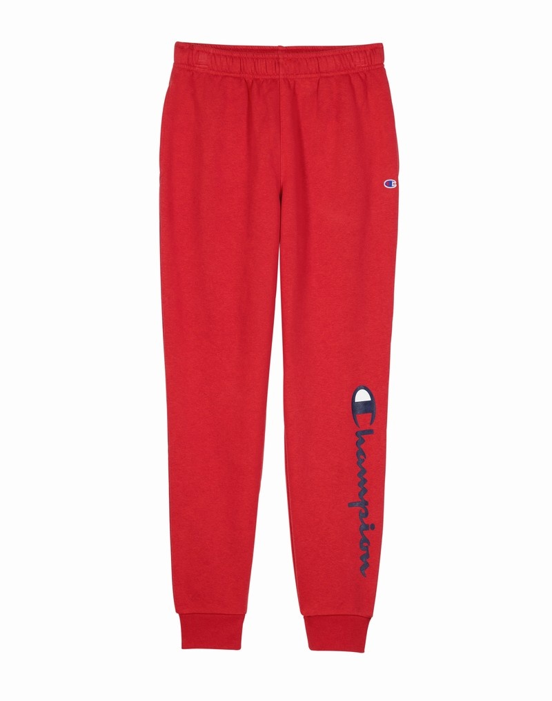 Boys\' Champio Powerblend Fleece Joggers Red | Z1HI80