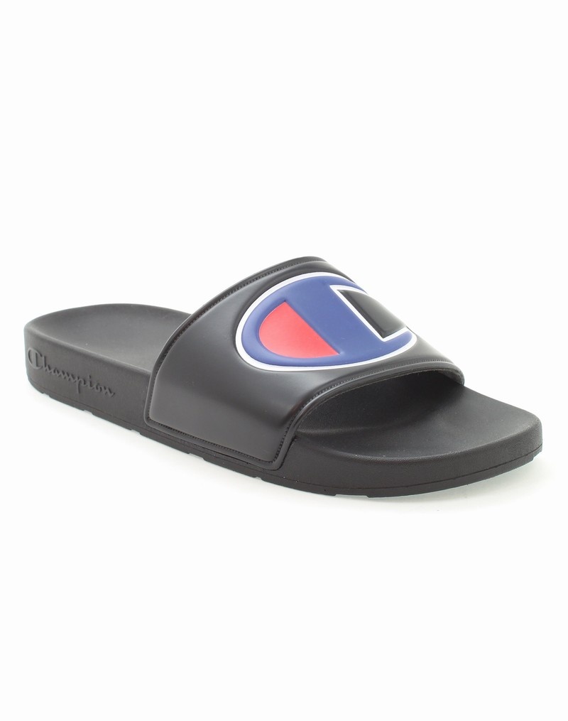 Boys' Champio Slide Sandals Black | M6XM40