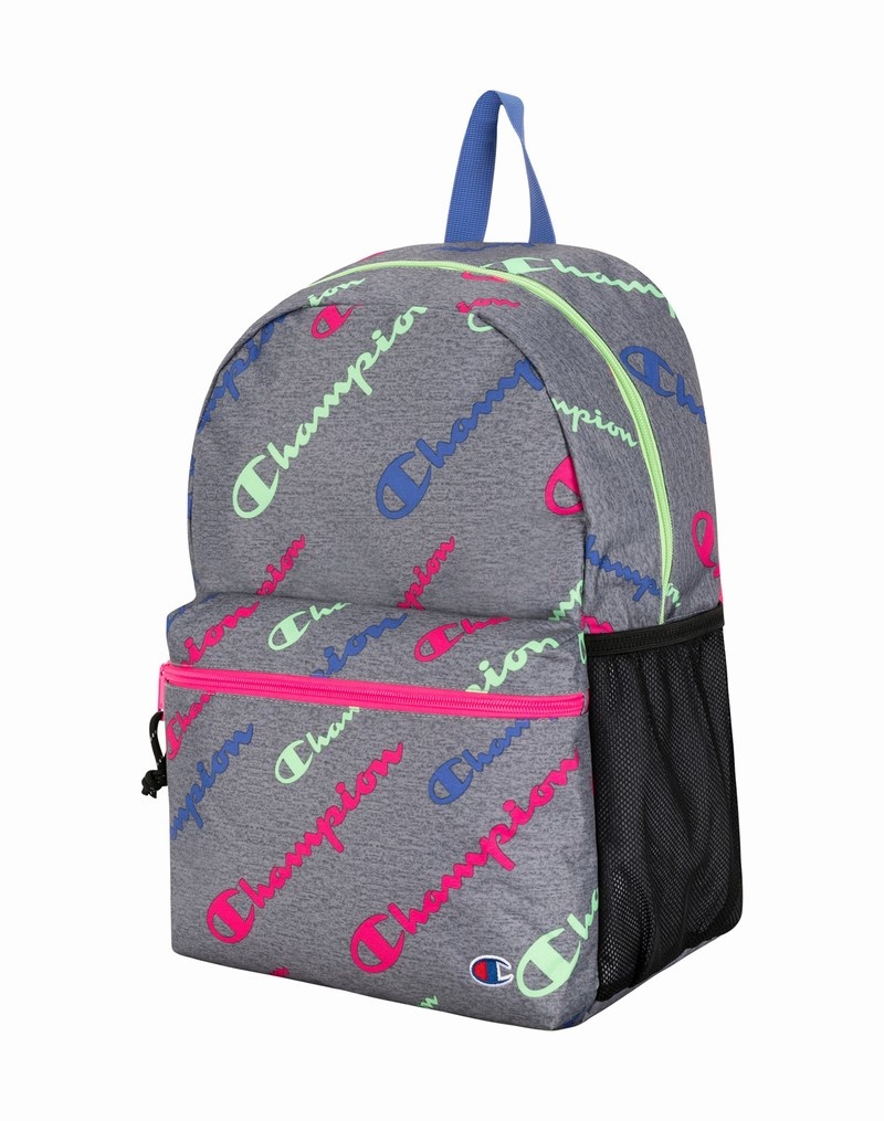 Boys' Champio Youthquake Backpacks Grey | Y0PI21