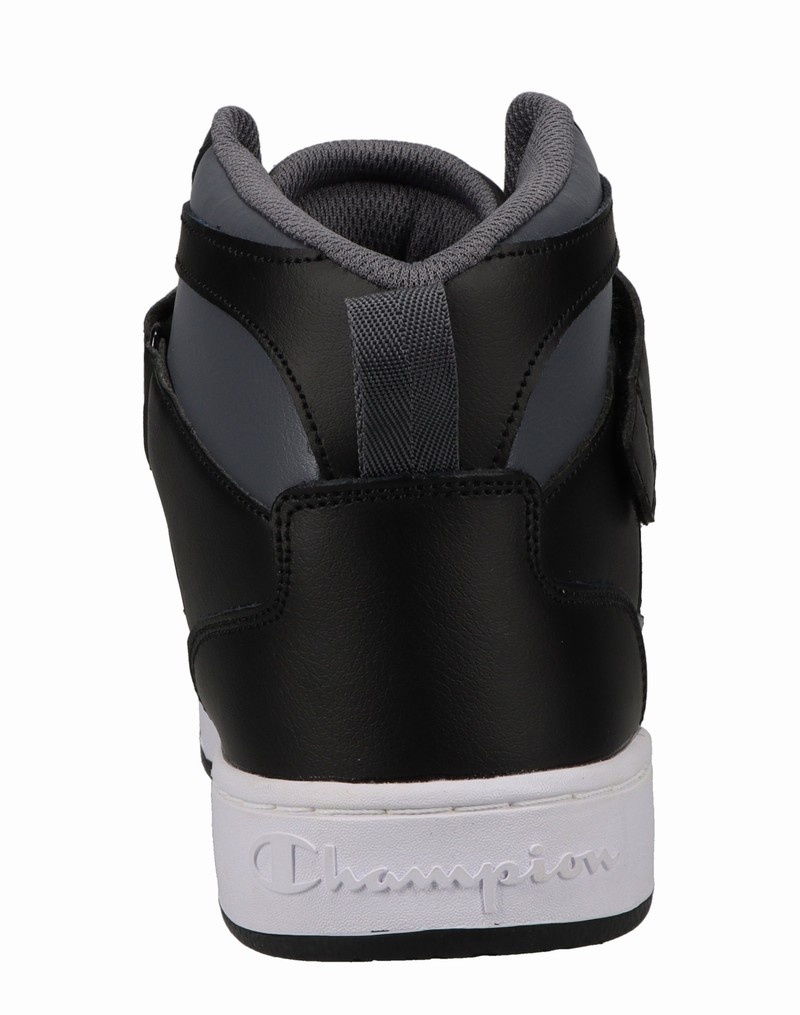 Girls' Champio Arena Hi Sneakers Black | D2HT13