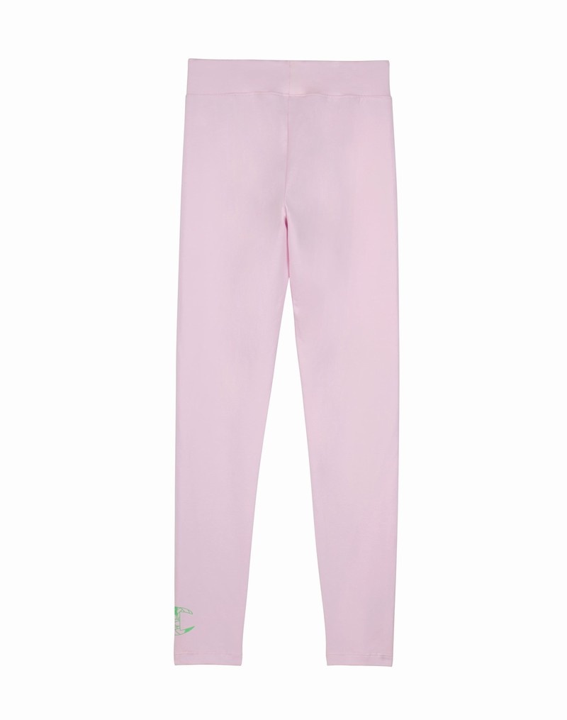 Girls' Champio Authentic Leggings Pink | V6KM03