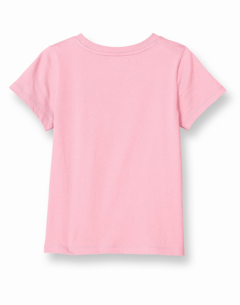 Girls' Champio Classic T Shirts Pink | F7RK76