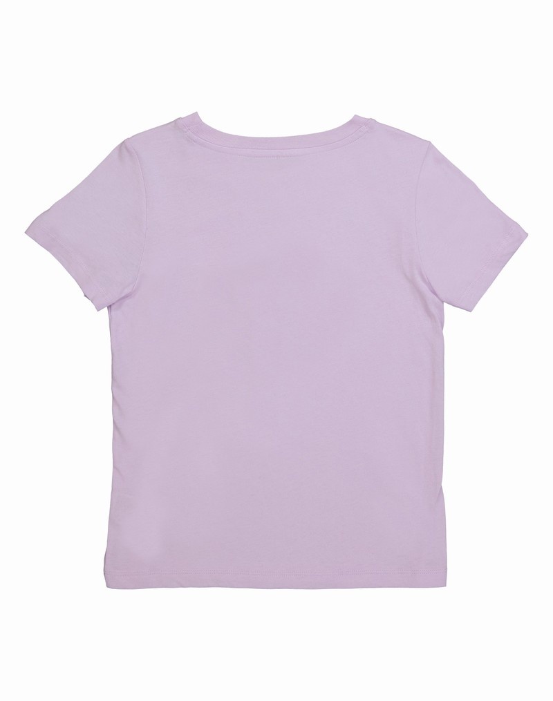 Girls' Champio Crew T Shirts Lavender | D1FY64